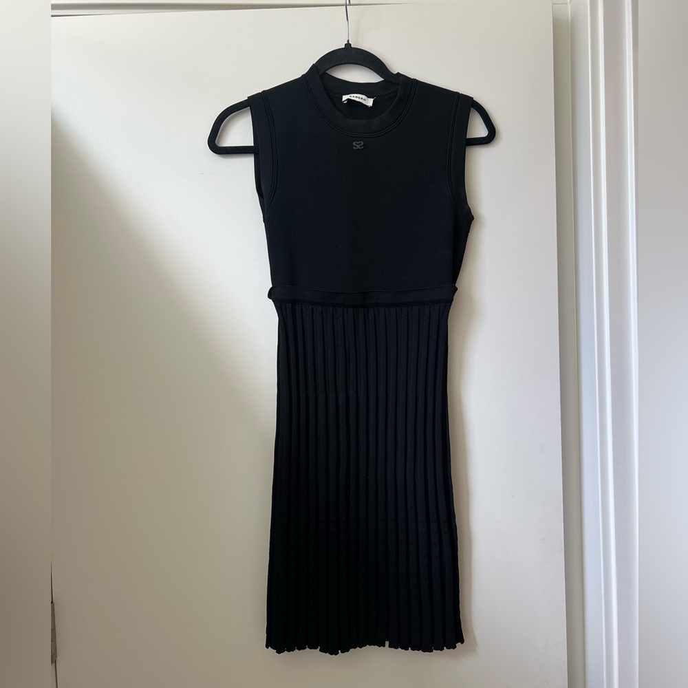 Sandro Black Knit Dress